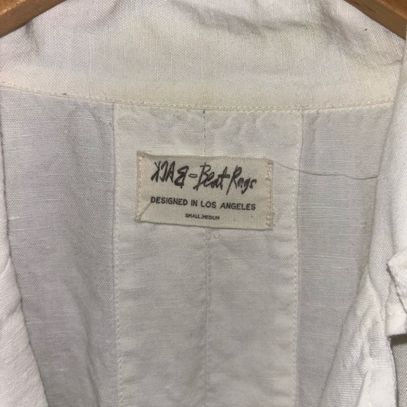 Back Beat Rag Linen Blazer Jacket - Picture 4 of 8